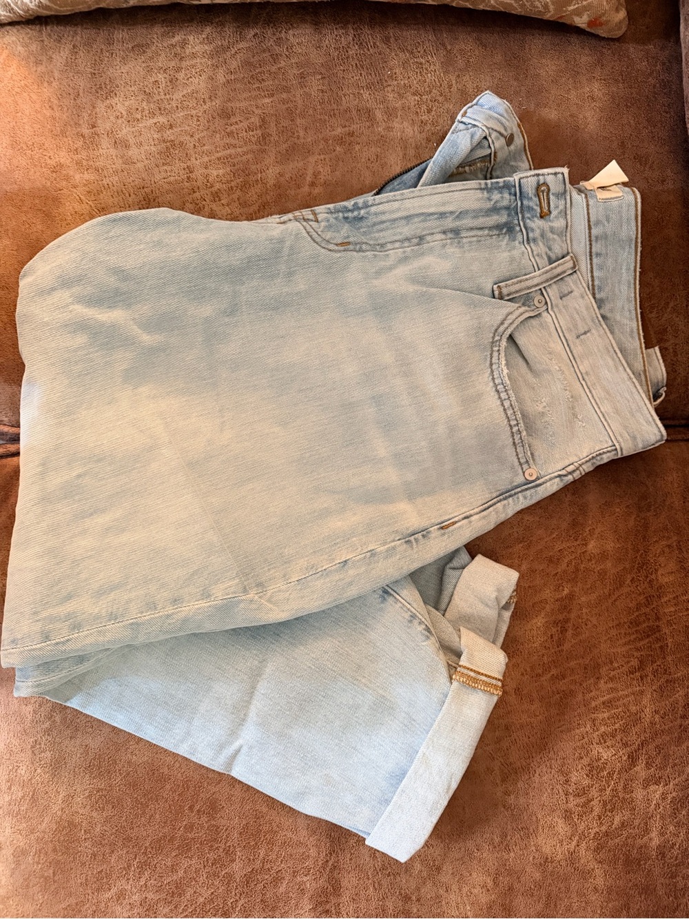 Madewell The Curvy Perfect Vintage Light Blue Boyfriend Jeans Petite